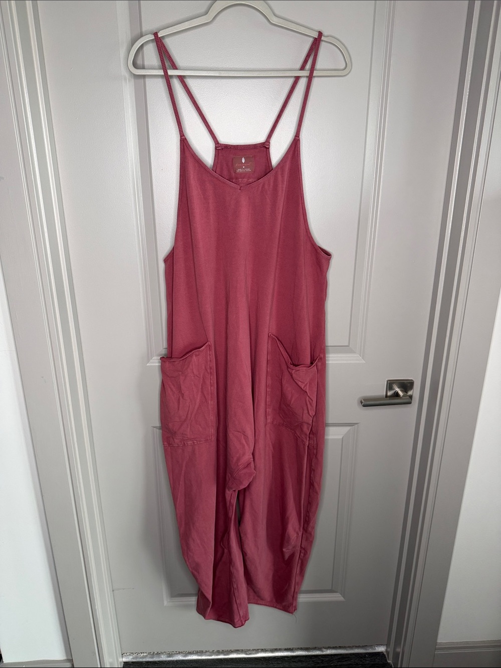 FP Movement by Free People Rose Pink Slouchy Jumpsuit Romper